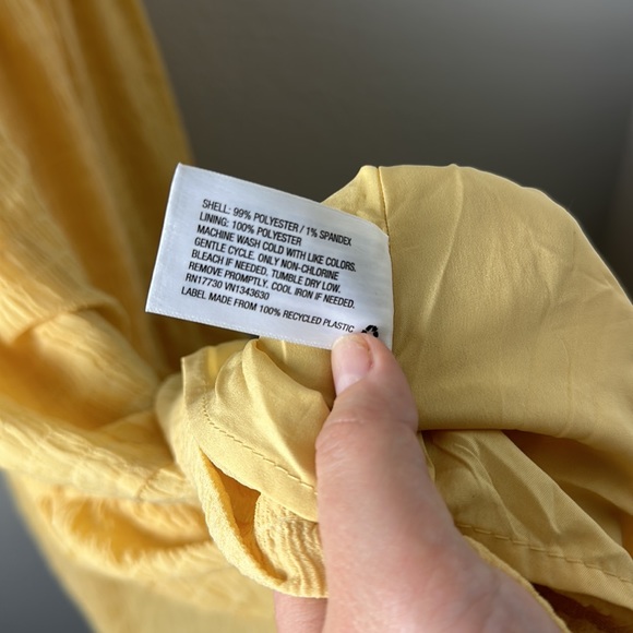 A New Day Yellow Adjustable Halter Neck Tiered Dress - Picture 7 of 7